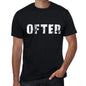 Ofter Mens Retro T Shirt Black Birthday Gift 00553 - Black / Xs - Casual