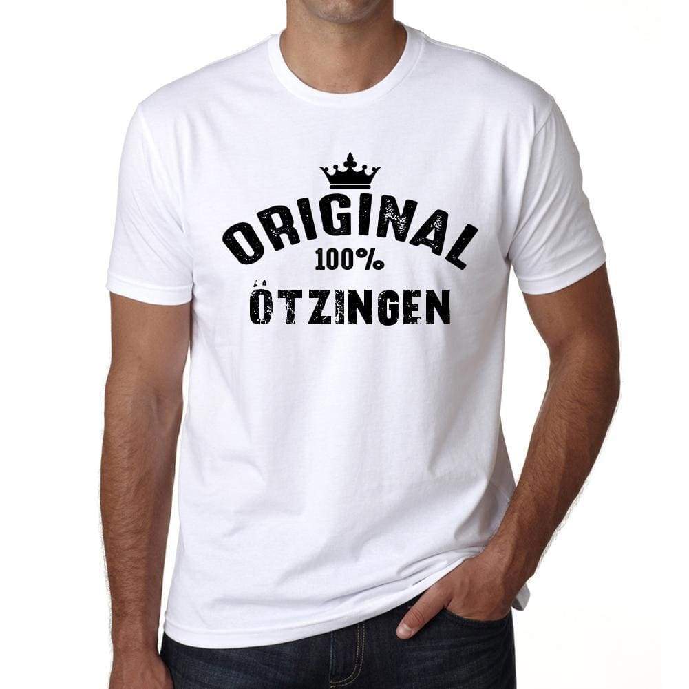 Ötzingen 100% German City White Mens Short Sleeve Round Neck T-Shirt 00001 - Casual