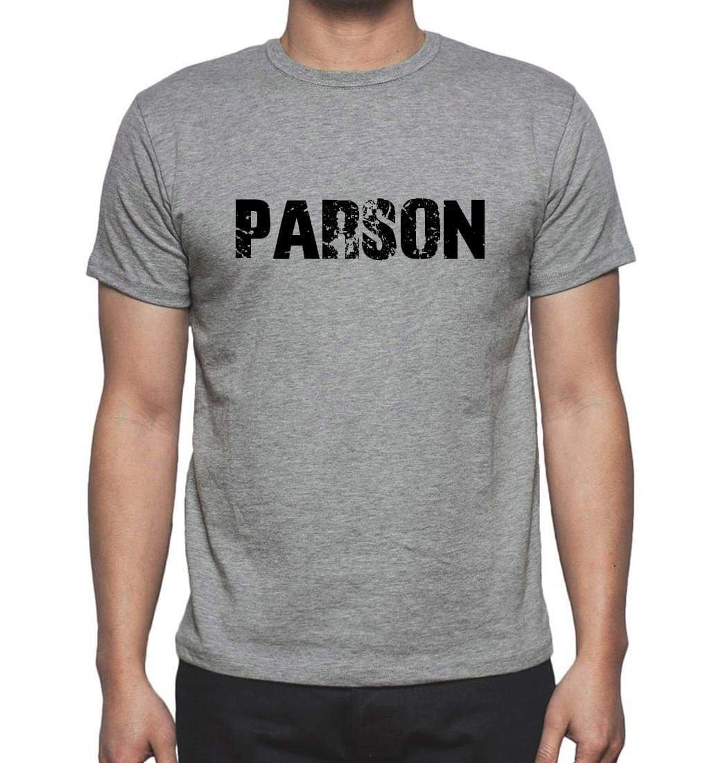 Parson Grey Mens Short Sleeve Round Neck T-Shirt 00018 - Grey / S - Casual