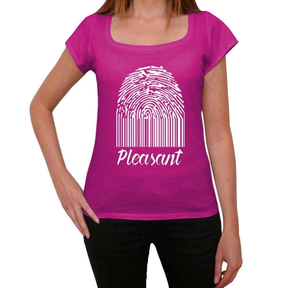 Pleasant Fingerprint Pink Womens Short Sleeve Round Neck T-Shirt Gift T-Shirt 00307 - Pink / Xs - Casual