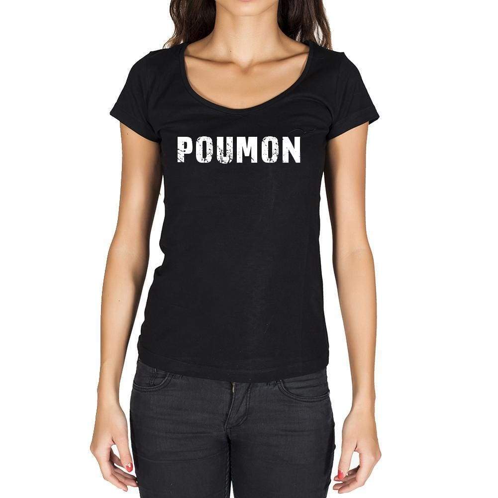 Poumon French Dictionary Womens Short Sleeve Round Neck T-Shirt 00010 - Casual