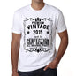 Premium Vintage Year 2015 White Mens Short Sleeve Round Neck T-Shirt Gift T-Shirt 00349 - White / Xs - Casual