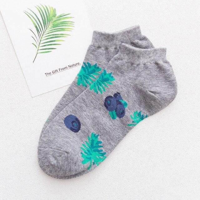 Cute Jacquard / Plant Fruit Print Pattern Art Socks Women Korean Animals / Fox Flamingo Sock Funny Sock Kawaii Sokken Calcetines