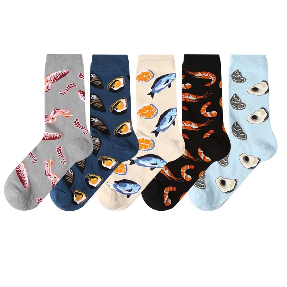 5 pairs New Men Women Cotton Socks Casual Colorful Socks Crew Socks Street Skateboard Socks Happy Funny Harajuku Sox Meias