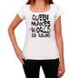 Queen World Goes Round Womens Short Sleeve Round White T-Shirt 00083 - White / Xs - Casual