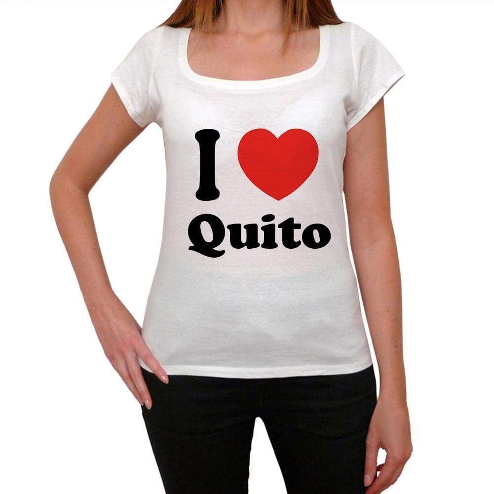 Quito T shirt woman,traveling in, visit Quito,Women's Short Sleeve Round Neck T-shirt 00031 - Ultrabasic