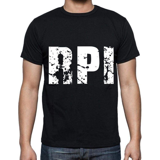 Rpi Men T Shirts Short Sleeve T Shirts Men Tee Shirts For Men Cotton Black 3 Letters - Casual