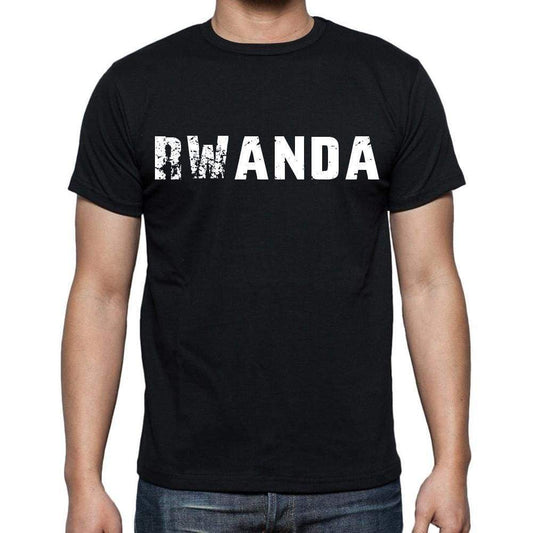 Rwanda T-Shirt For Men Short Sleeve Round Neck Black T Shirt For Men - T-Shirt