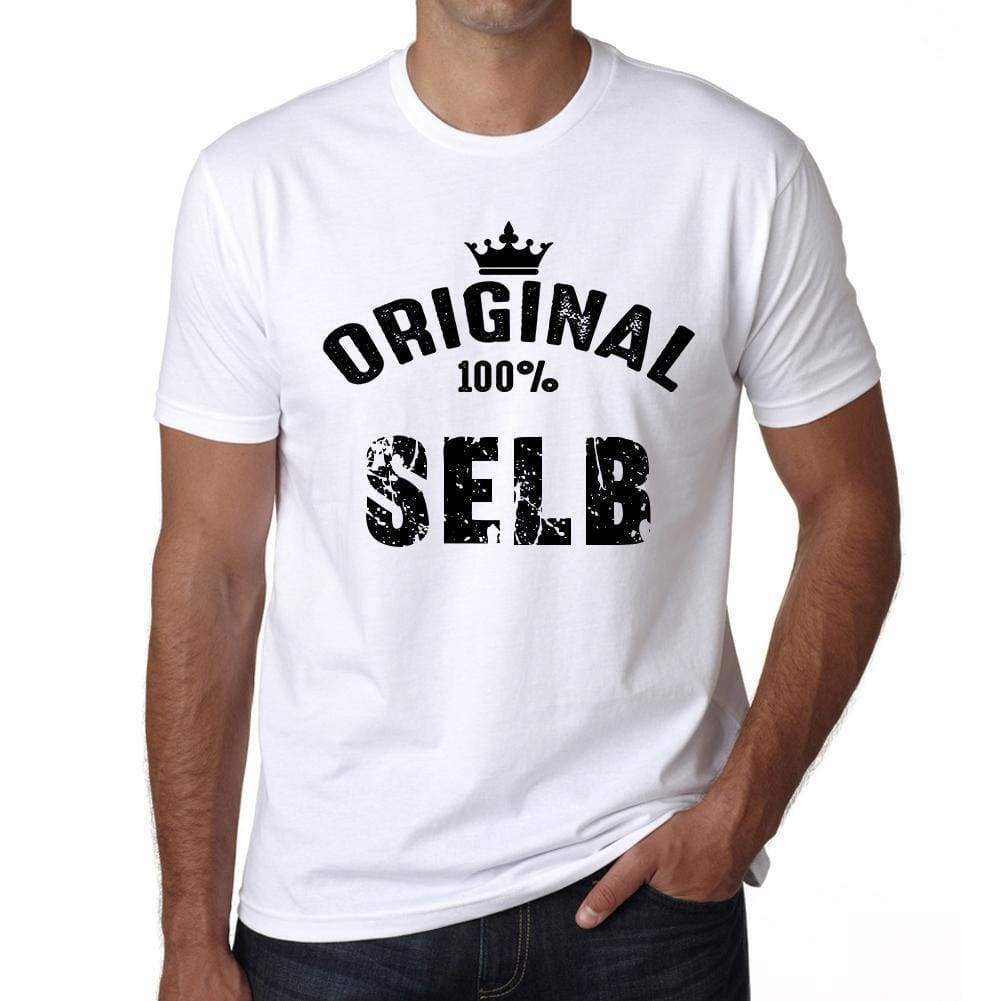 Selb 100% German City White Mens Short Sleeve Round Neck T-Shirt 00001 - Casual