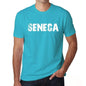 Seneca Mens Short Sleeve Round Neck T-Shirt 00020 - Blue / S - Casual