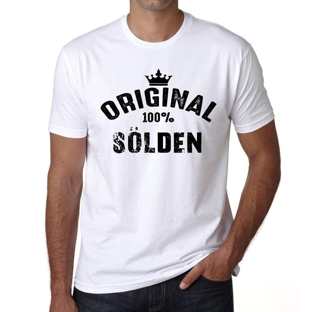 Sölden 100% German City White Mens Short Sleeve Round Neck T-Shirt 00001 - Casual