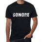 Sonore Mens T Shirt Black Birthday Gift 00549 - Black / Xs - Casual