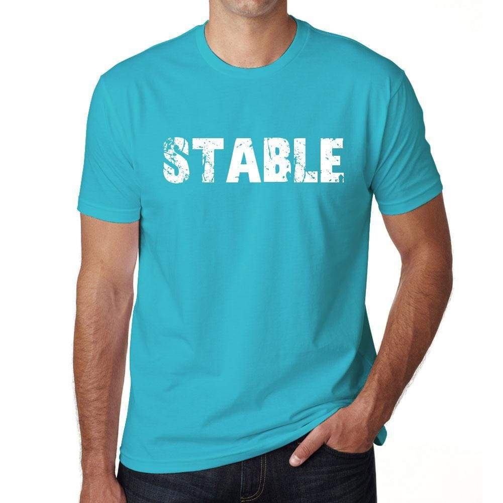 Stable Mens Short Sleeve Round Neck T-Shirt 00020 - Blue / S - Casual