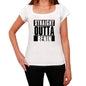 Straight Outta Benin Womens Short Sleeve Round Neck T-Shirt 100% Cotton Available In Sizes Xs S M L Xl. 00026 - White / Xs - Casual