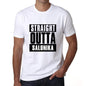 Straight Outta Salonika Mens Short Sleeve Round Neck T-Shirt 00027 - White / S - Casual