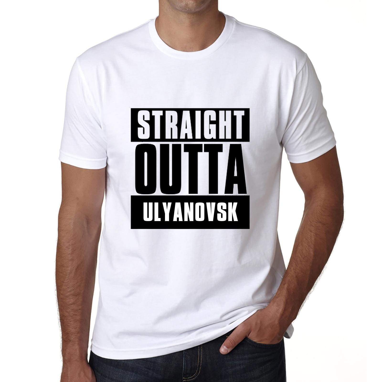 Straight Outta Ulyanovsk Mens Short Sleeve Round Neck T-Shirt 00027 - White / S - Casual