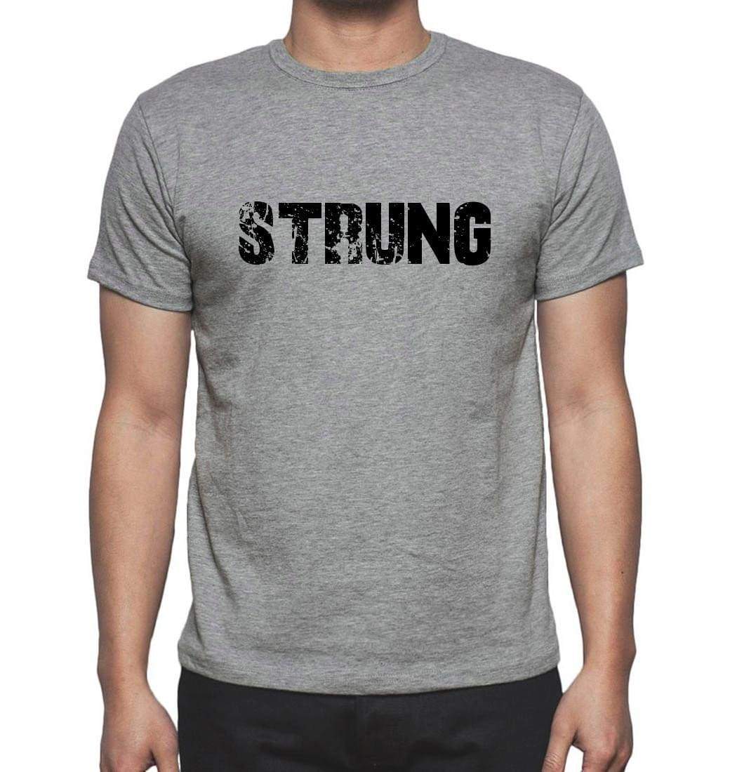 Strung Grey Mens Short Sleeve Round Neck T-Shirt 00018 - Grey / S - Casual