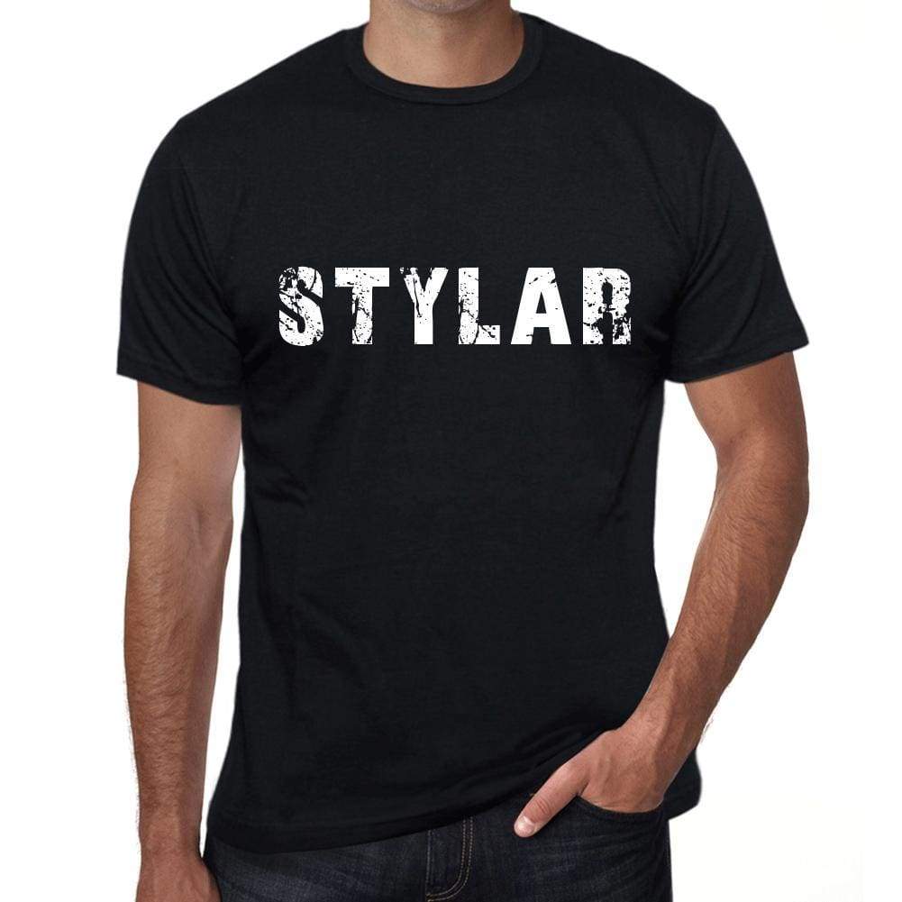 Stylar Mens Vintage T Shirt Black Birthday Gift 00554 - Black / Xs - Casual
