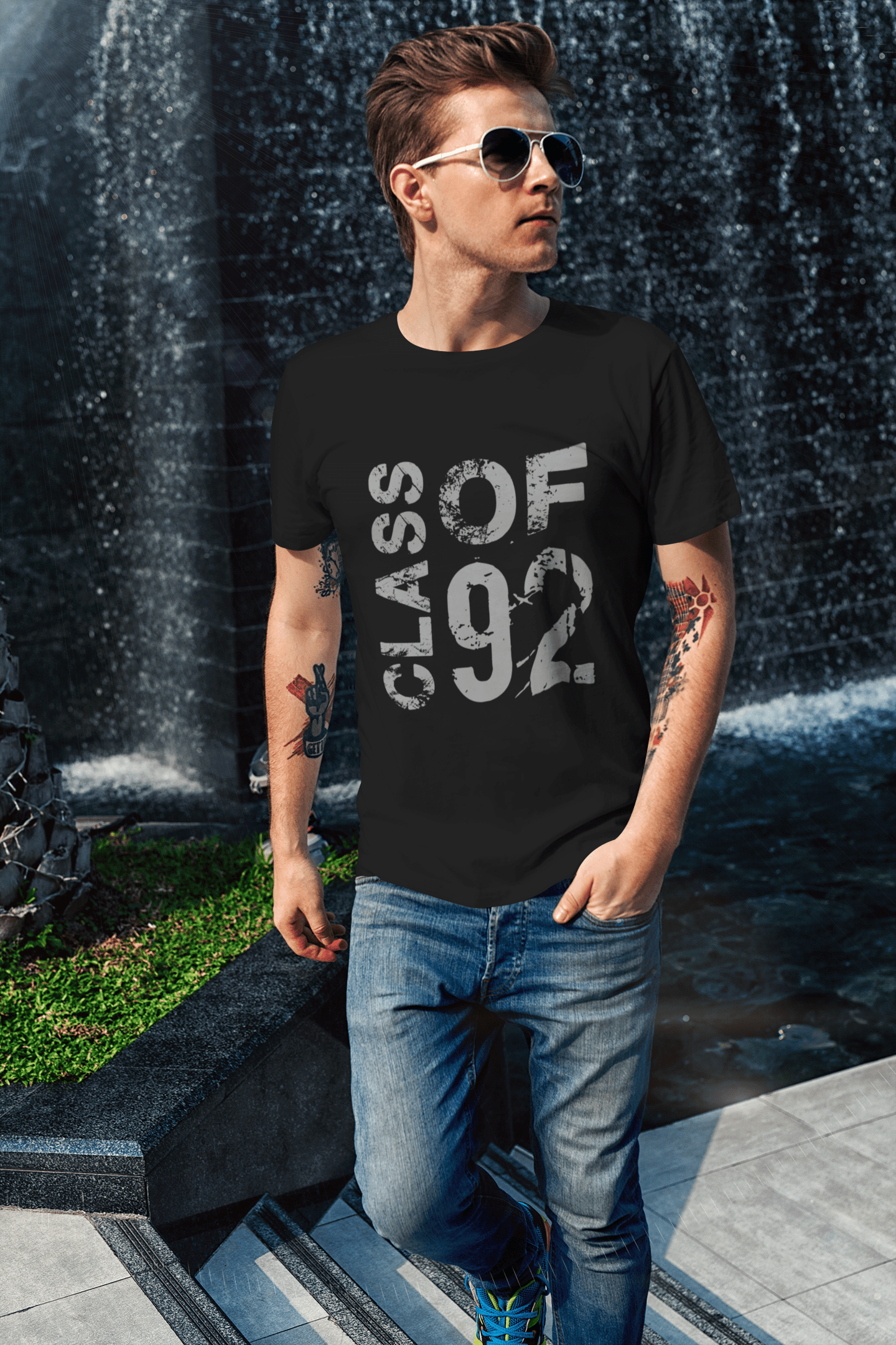 Class of 92 Men's T-shirt Black Birthday Gift 00481