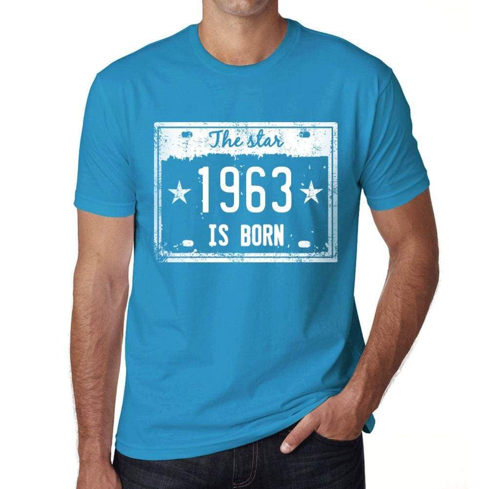 The Star 1963 Is Born Mens T-Shirt Blue Birthday Gift 00455 - Blue / Xs - Casual