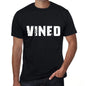 Vined Mens Retro T Shirt Black Birthday Gift 00553 - Black / Xs - Casual