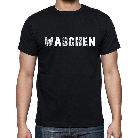 Waschen Mens Short Sleeve Round Neck T-Shirt - Casual