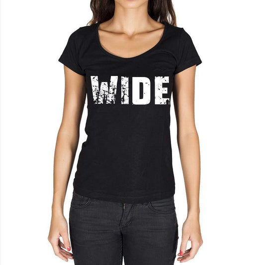 Wide Womens Short Sleeve Round Neck T-Shirt - Casual