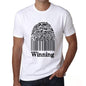 Winning Fingerprint White Mens Short Sleeve Round Neck T-Shirt Gift T-Shirt 00306 - White / S - Casual