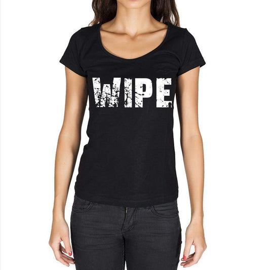 Wipe Womens Short Sleeve Round Neck T-Shirt - Casual
